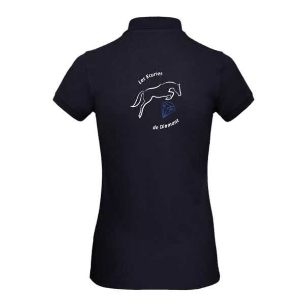 POLO (femme) - Les écuries de diamant - Navy - BCI1F – Image 2