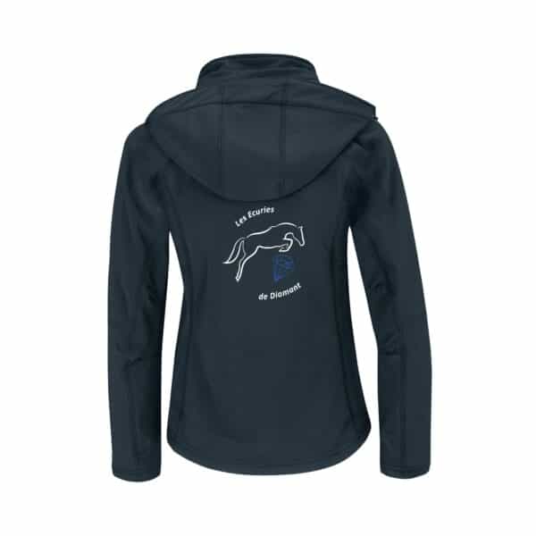 SOFTSHELL (femme) - Les écuries de diamant - Navy - BC660 – Image 3