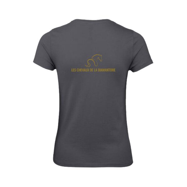 T-Shirt Bio Premium (femme) - Les chevaux de la diamanterie - Gris Anthracite - BC049 – Image 2