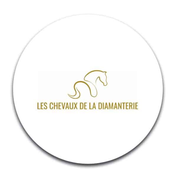 STICKER ROND - Les chevaux de la diamanterie - STI001