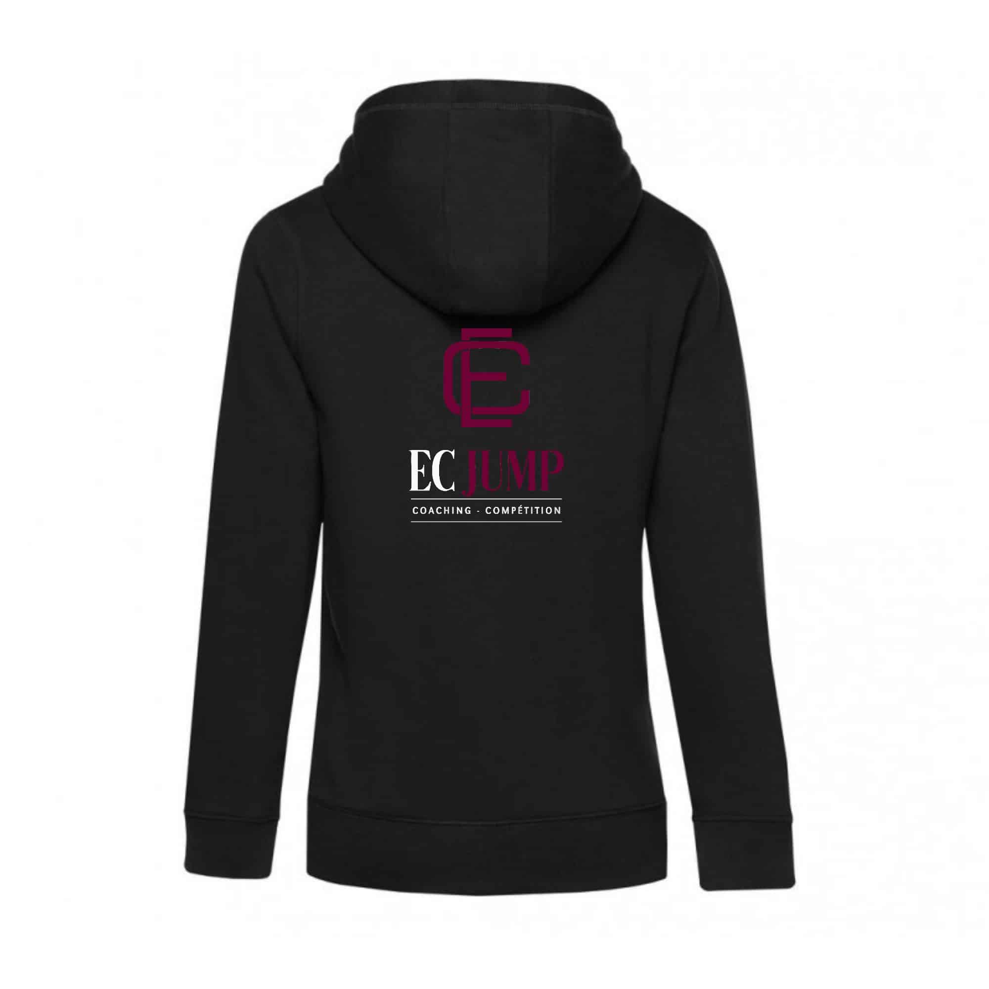 SWEAT ZIPPÉ (femme) - EC sport - Noir - BCW03Q – Image 3