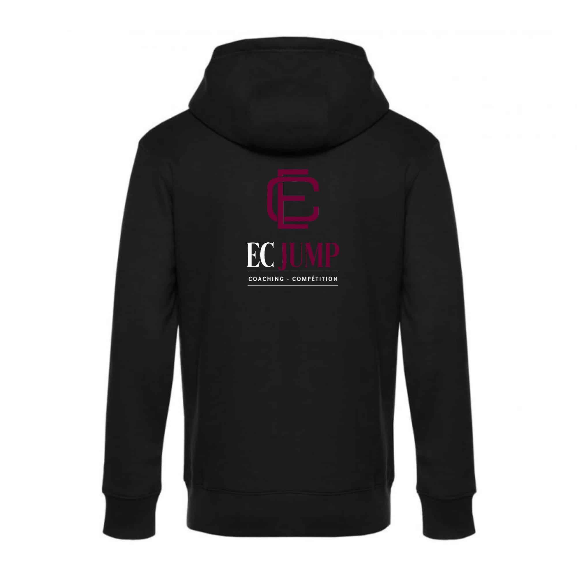 SWEAT ZIPPÉ (Homme) - EC sport - Noir - BCU03K – Image 3