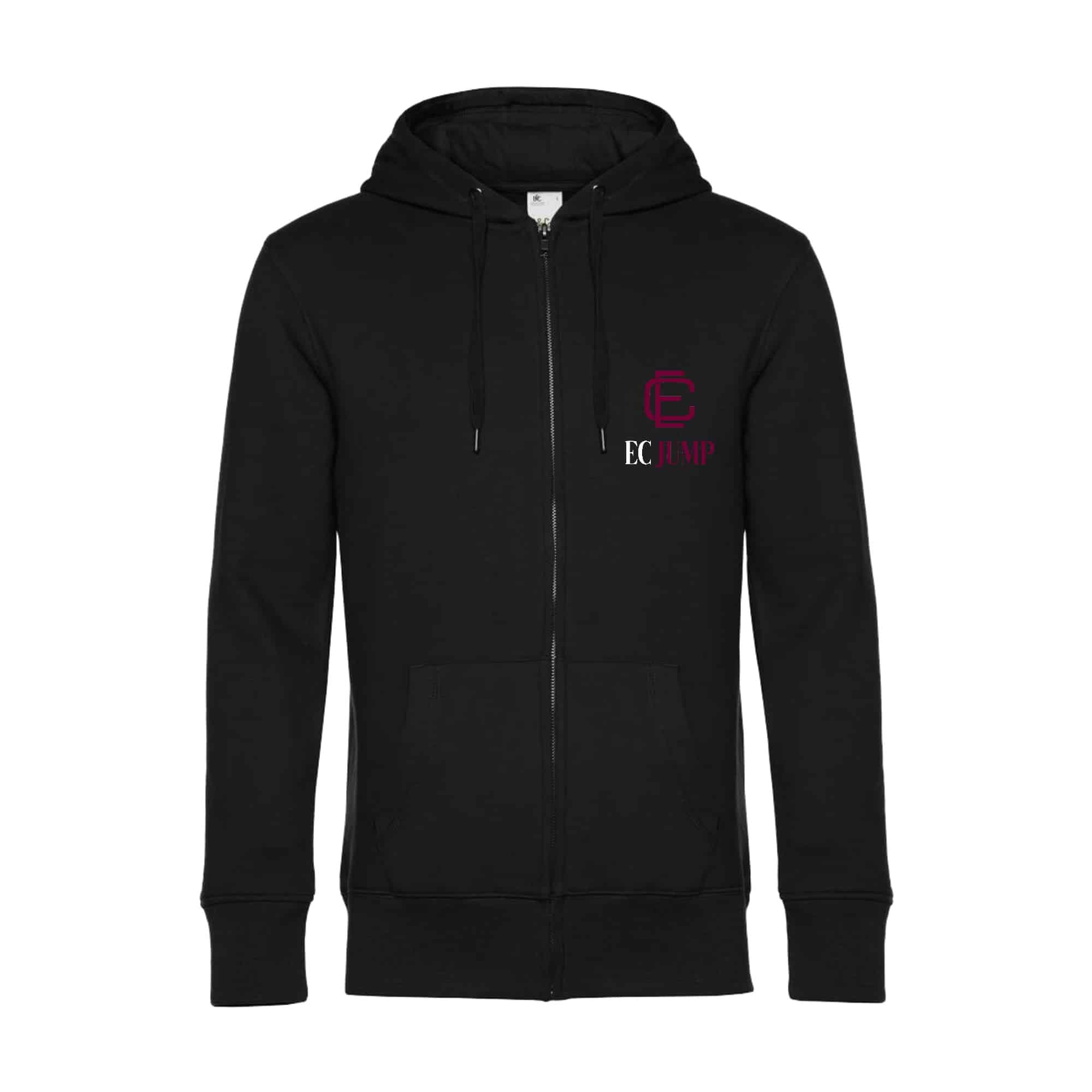 SWEAT ZIPPÉ (Homme) - EC sport - Noir - BCU03K