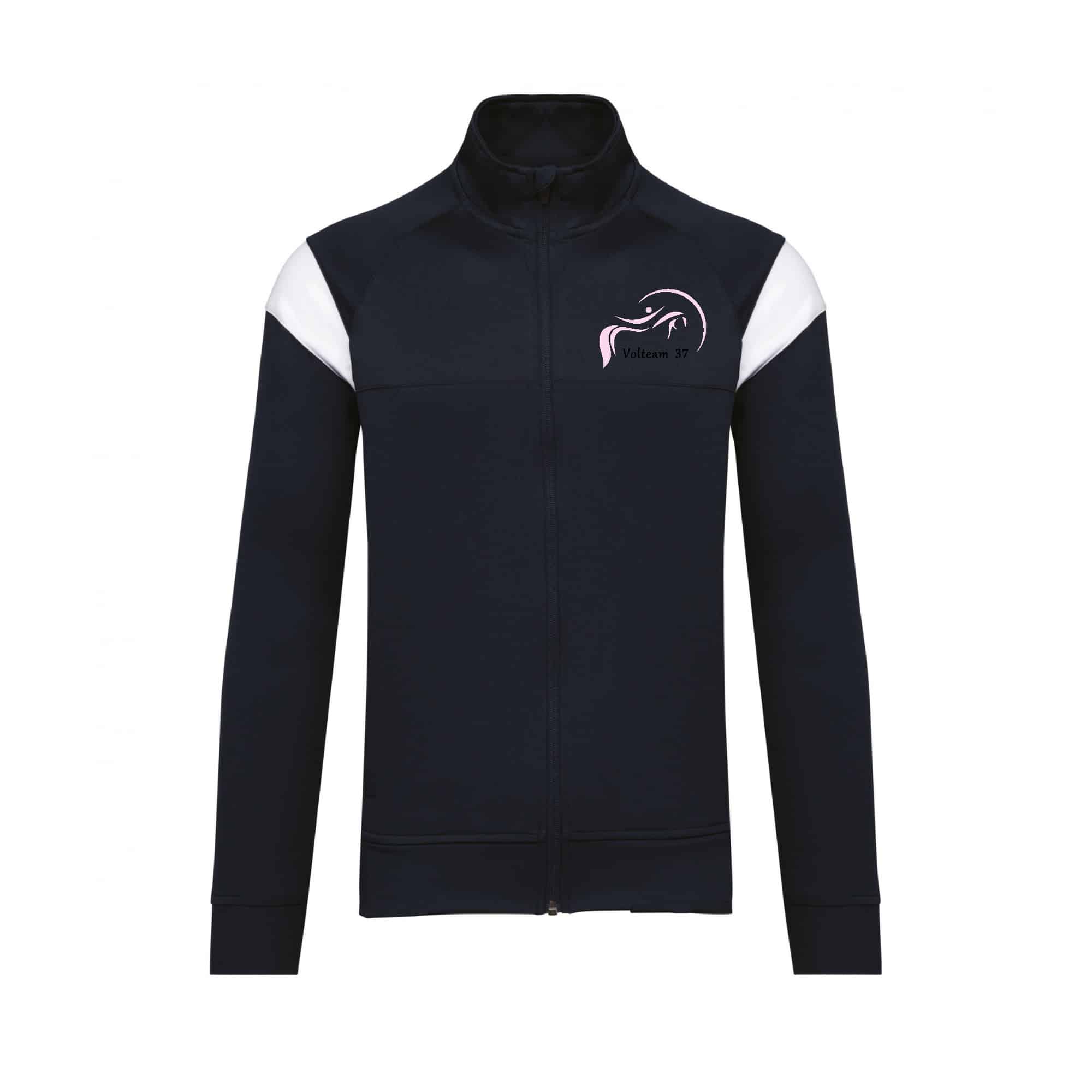 Veste de survêtement zippée (enfant) - ecole de voltige sophie ettienne - Navy - PA391