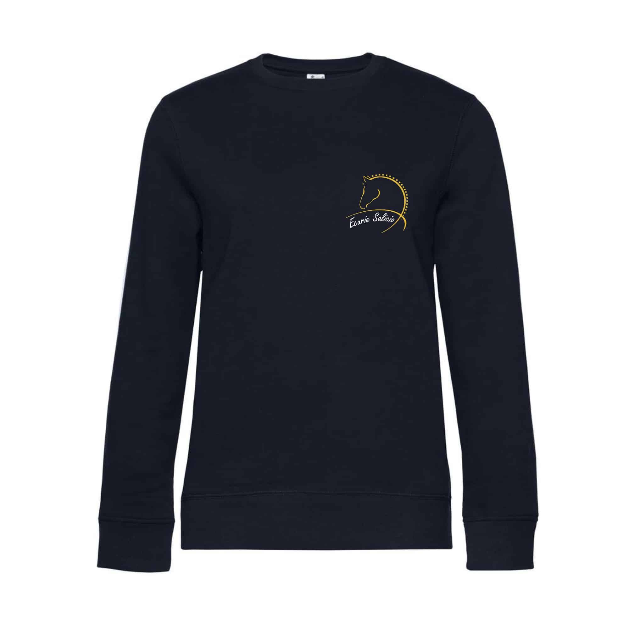 SWEAT COL ROND (homme) - Ecurie Salicio - Navy - BCU01K
