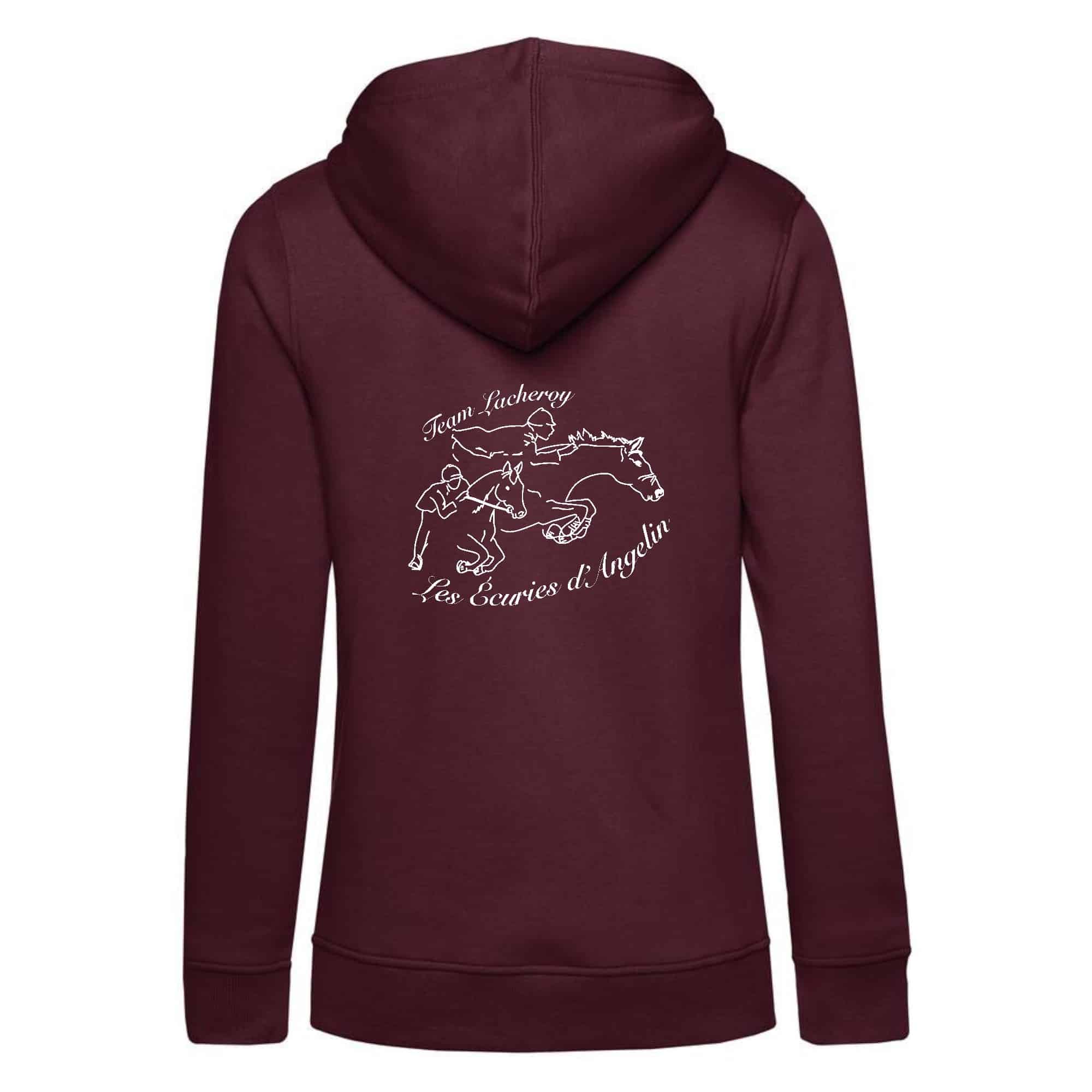 SWEAT A CAPUCHE (femme) – les écuries d'Angelin - Bordeaux - BCW34B – Image 3