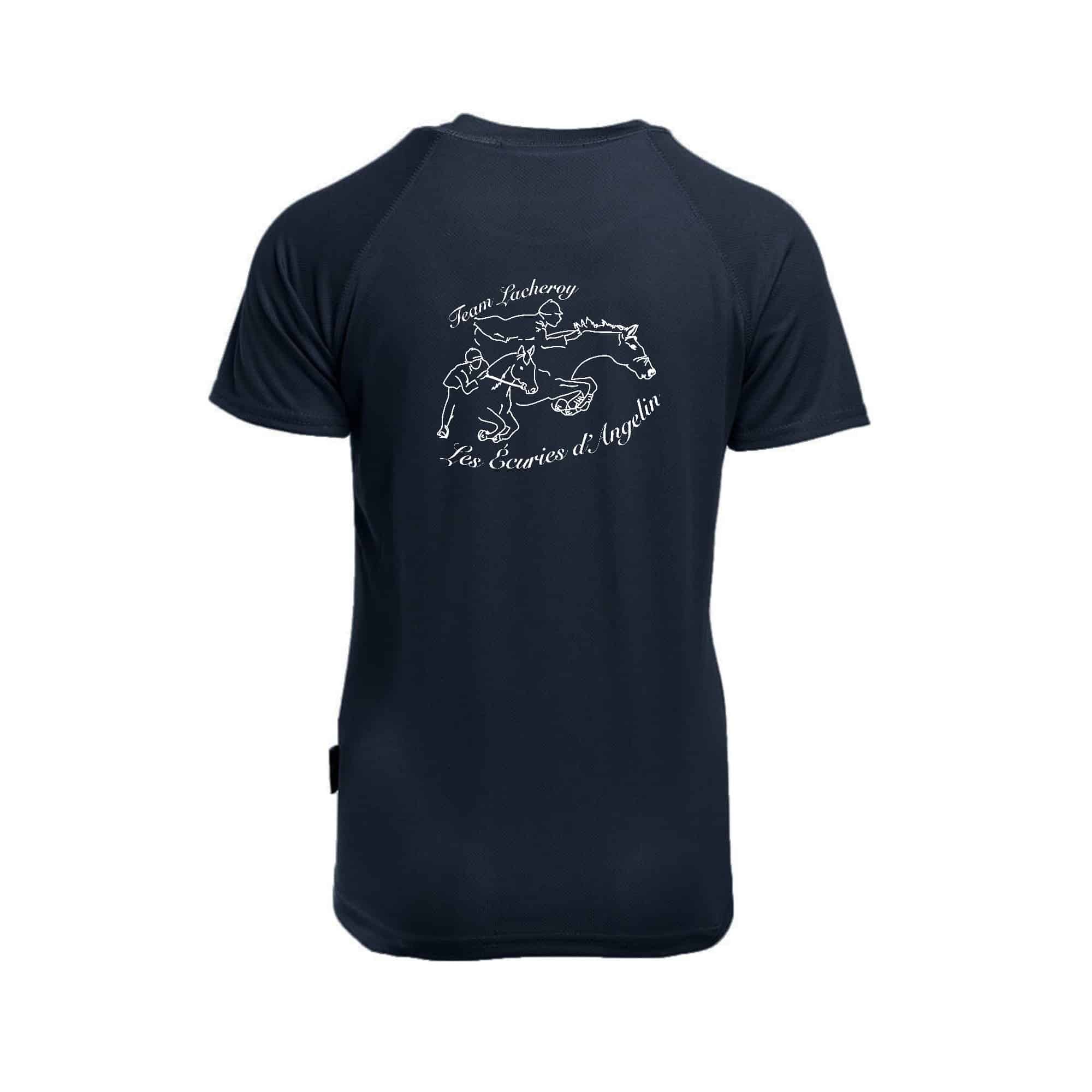 T-Shirt respirant (femme) - les écuries d'Angelin - Navy - PK141 – Image 3