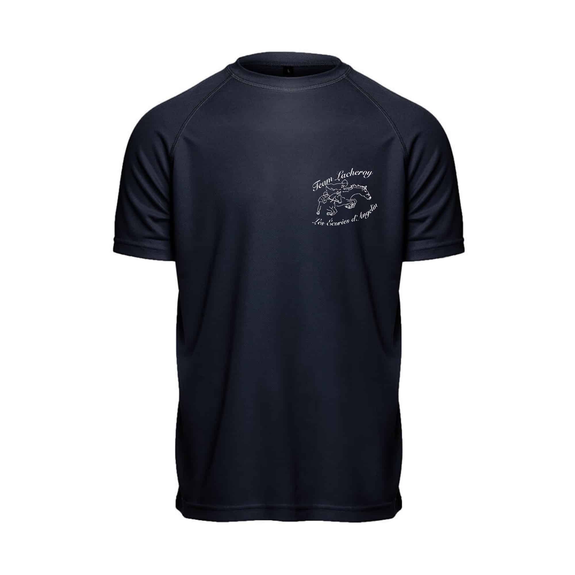 T-Shirt respirant (homme) - les écuries d'Angelin - Navy - PK140