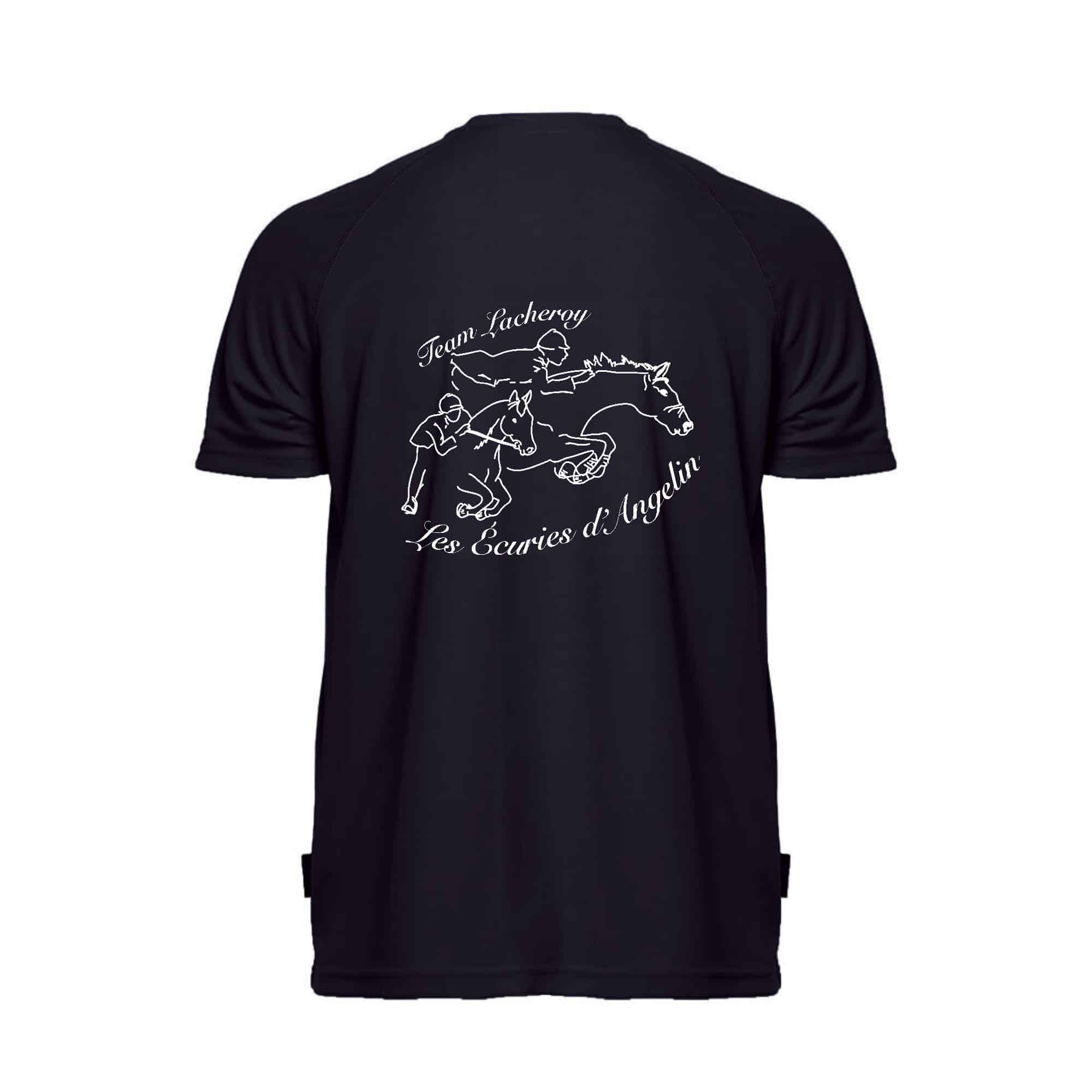 T-Shirt respirant (homme) - les écuries d'Angelin - Navy - PK140 – Image 3