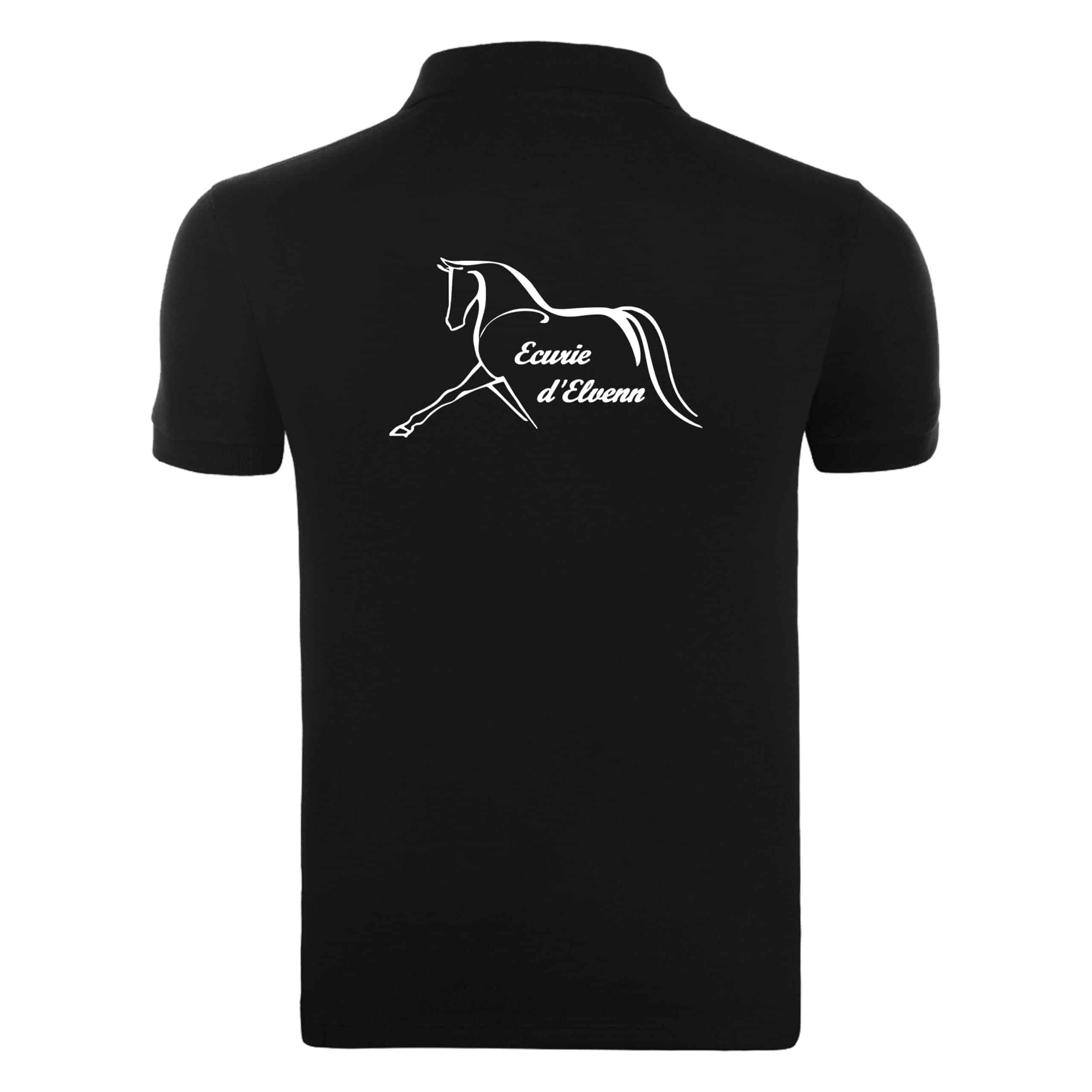 POLO (homme) - Écurie d'Elvenn - Noir - BCID1 – Image 3
