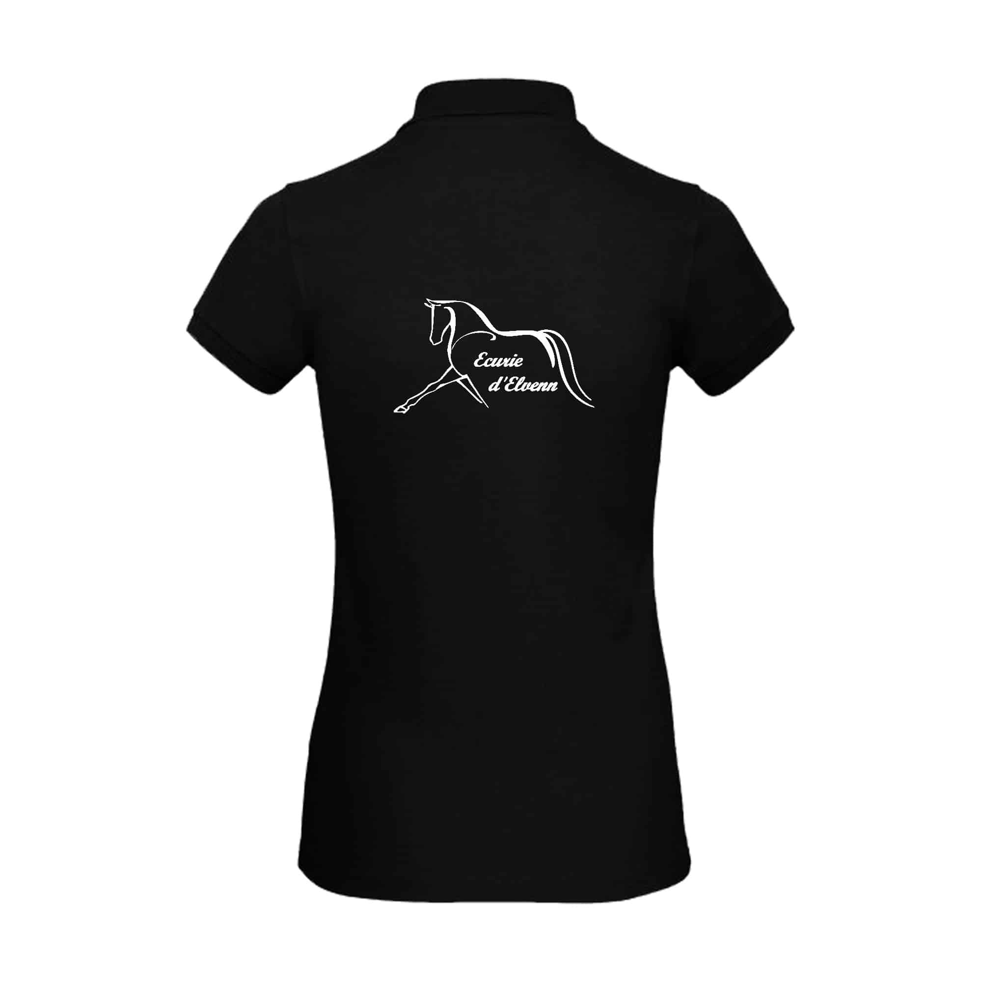 POLO (femme) - Écurie d'Elvenn - Noir - BCI1F – Image 3