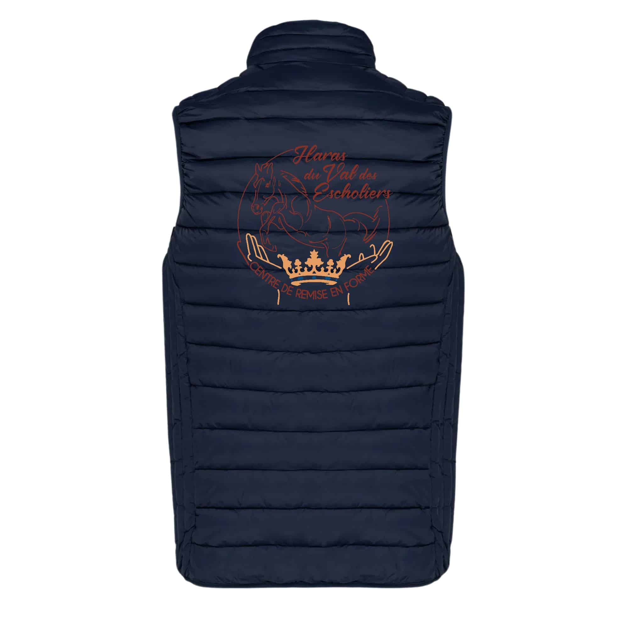 DOUDOUNE SANS MANCHES (enfant) - Haras du val des escholiers - Navy - K6115 – Image 3