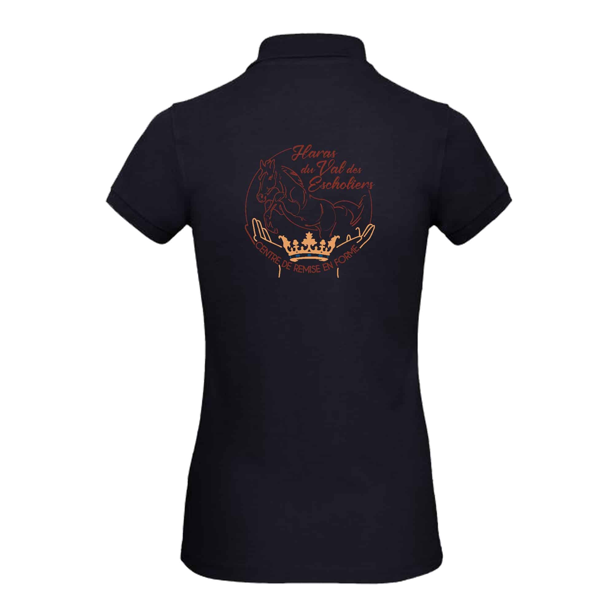 Polo premium (femme) - Haras du val des escholiers - Navy - BCW463 – Image 2