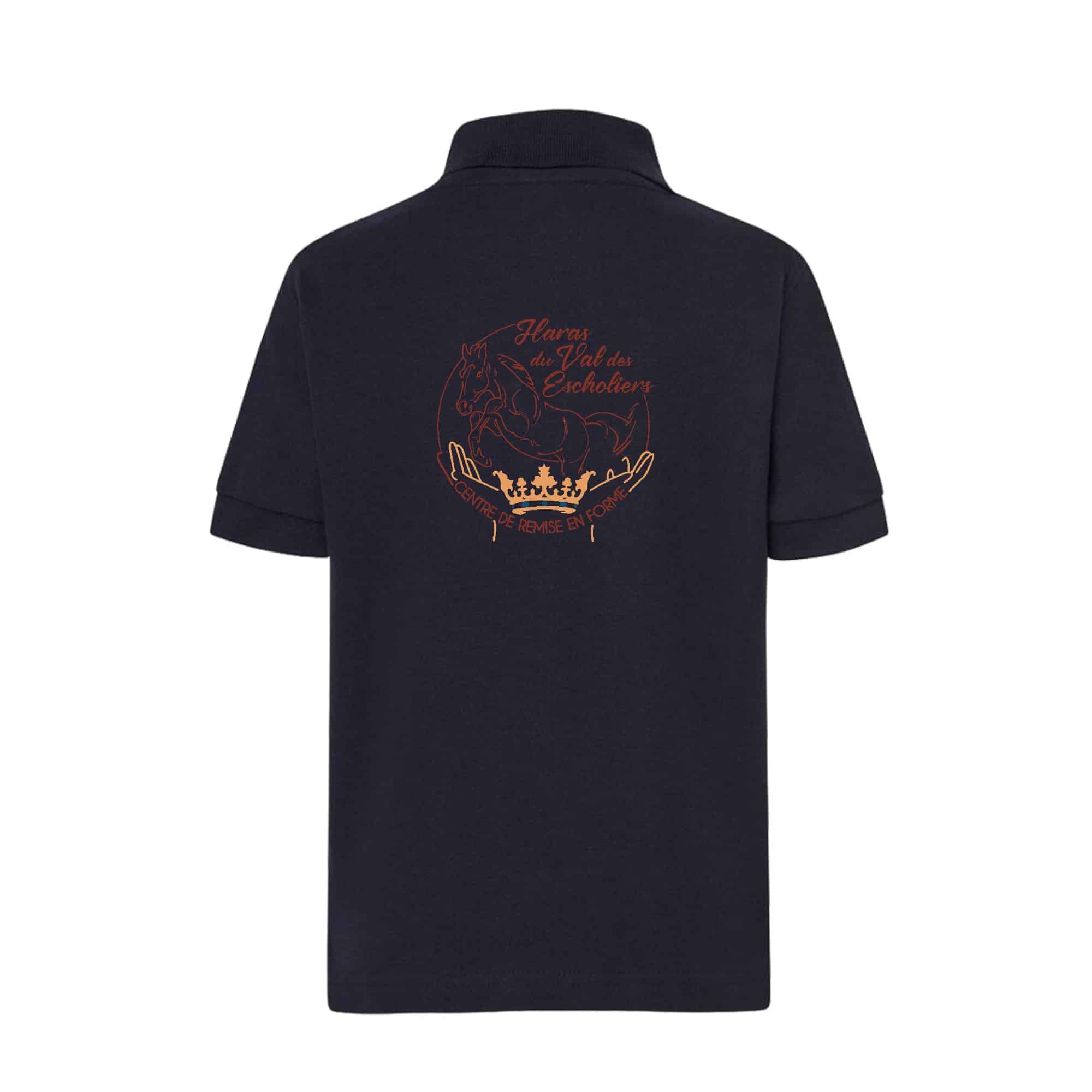 Polo premium (homme) - Haras du val des escholiers - Navy - BCU426 – Image 4