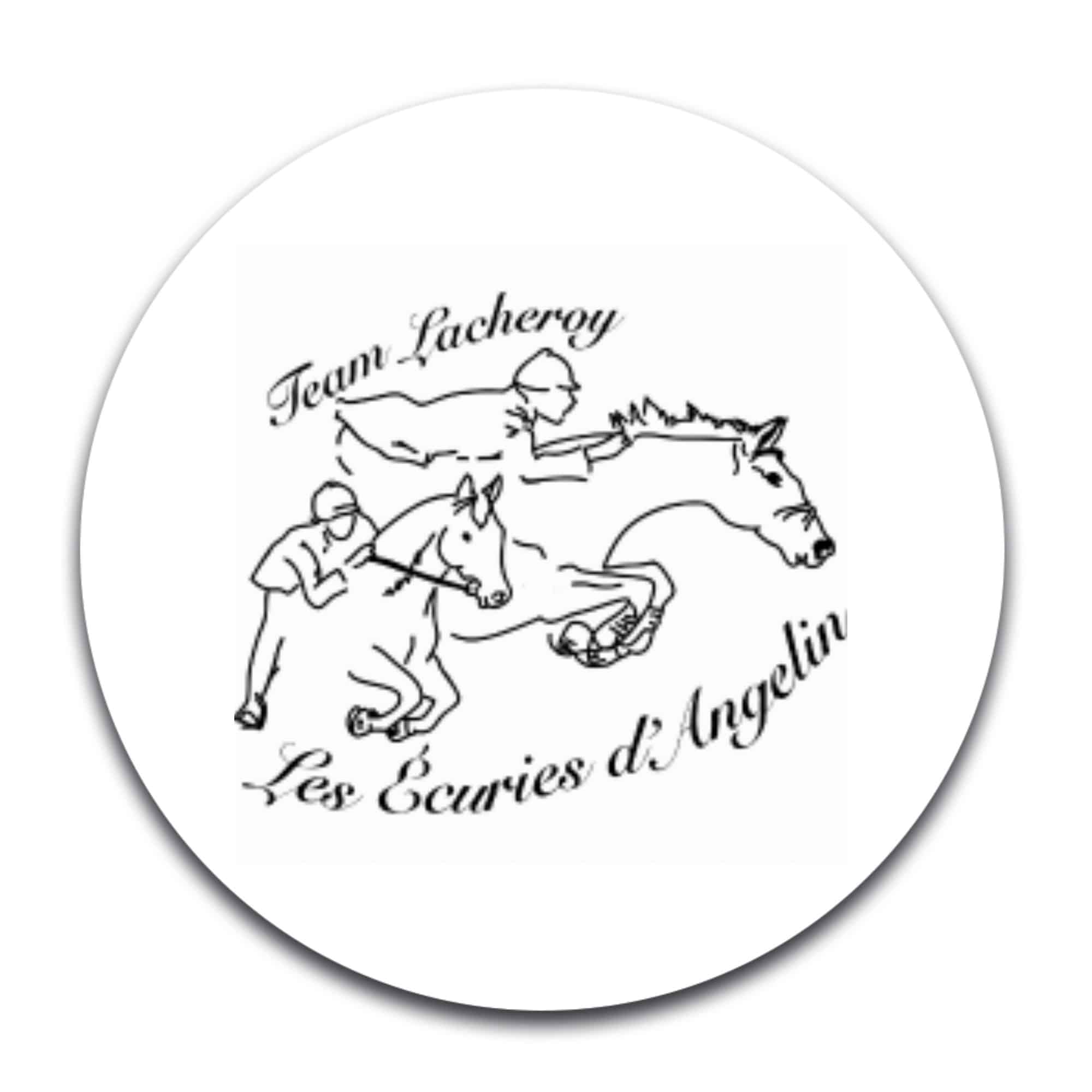 STICKER ROND - les écuries d'Angelin - STI001