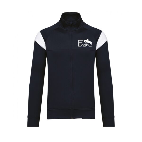 Veste de survêtement zippée (unisexe) - ecuries fidelis - Navy - PA390