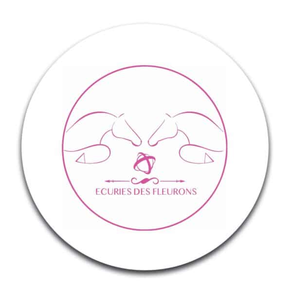 STICKER ROND - ecuries des fleurons - STI001