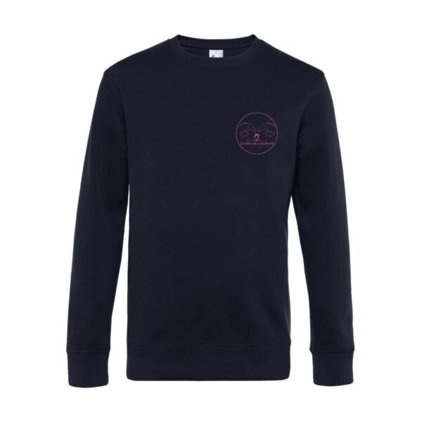 SWEAT COL ROND (homme) - ecuries des fleurons - Navy - BCU01K