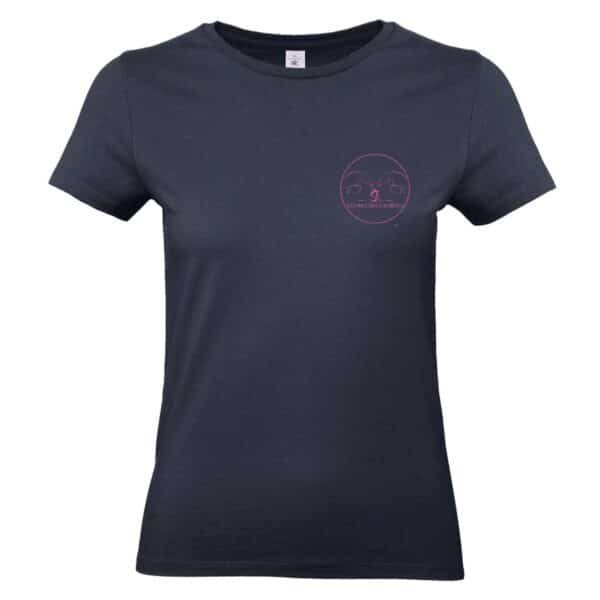 T-SHIRT (femme) - ecuries des fleurons - Navy - BC04T