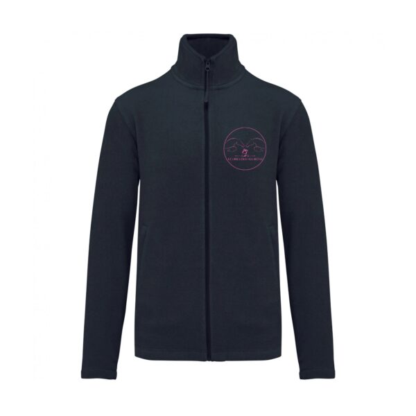 Veste micropolaire zippée (femme) – ecuries des fleurons - Navy – K907