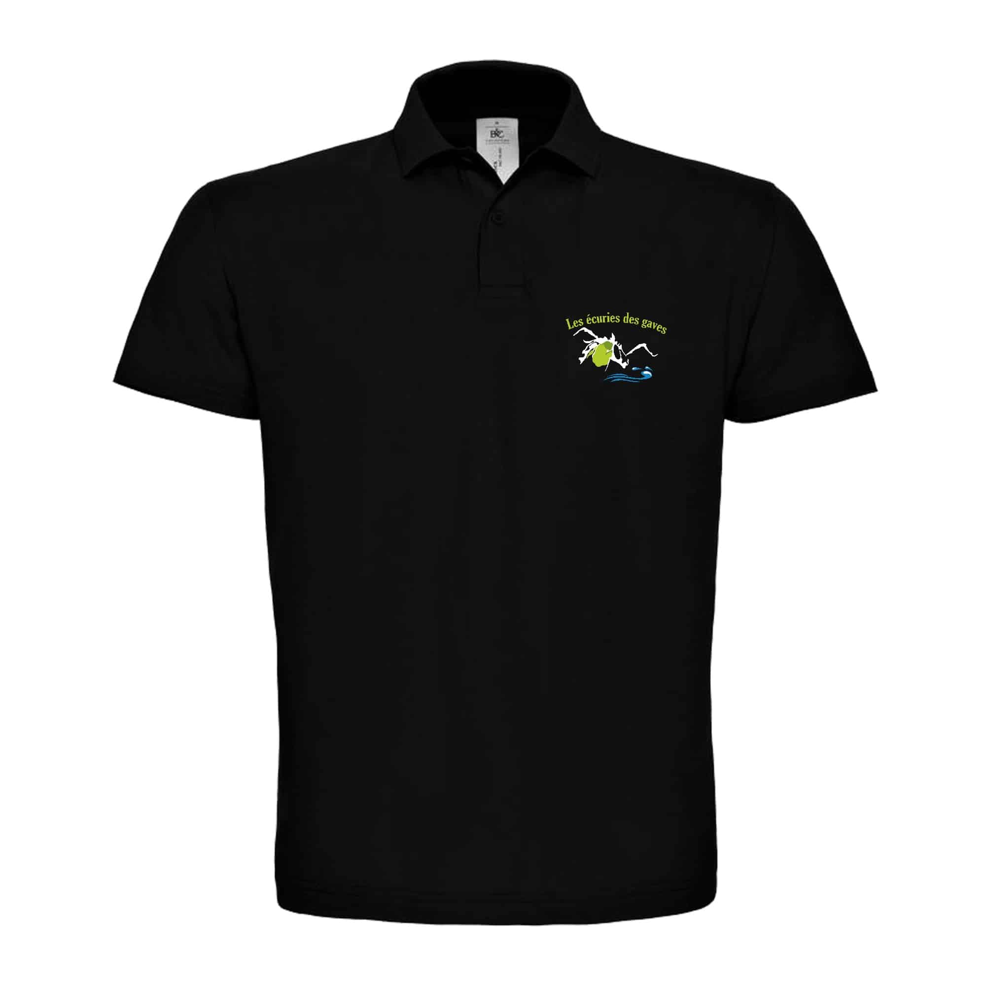 POLO (enfant) - Les écuries des gaves - Noir - BCK424