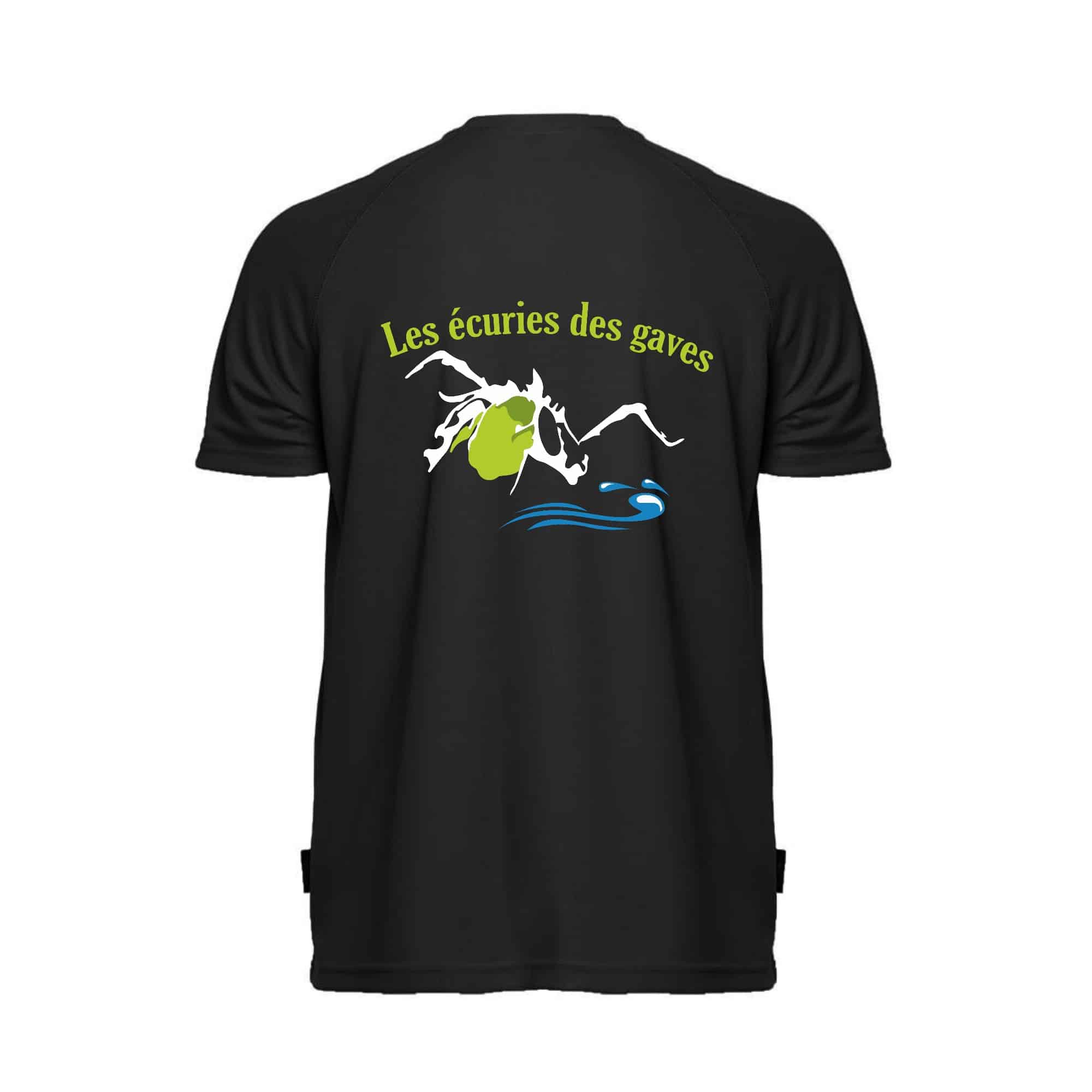 T-Shirt respirant (homme) - Les écuries des gaves - PK140 – Image 3