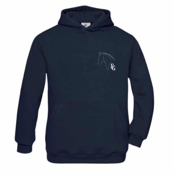 SWEAT A CAPUCHE (enfant) - Les Écuries Grandé - Navy - BC511