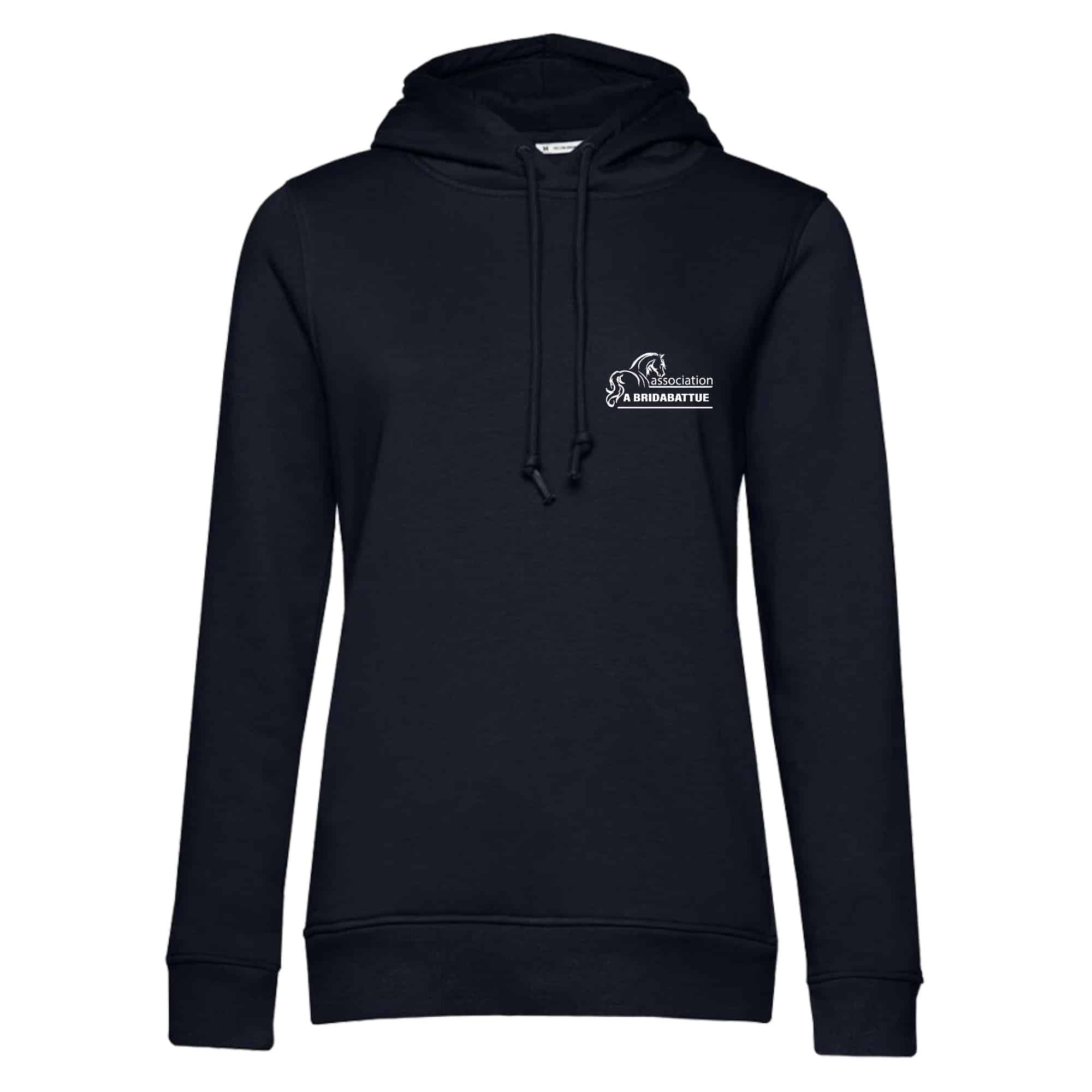 SWEAT A CAPUCHE (femme) – Abridabattue - Navy - BCW34B