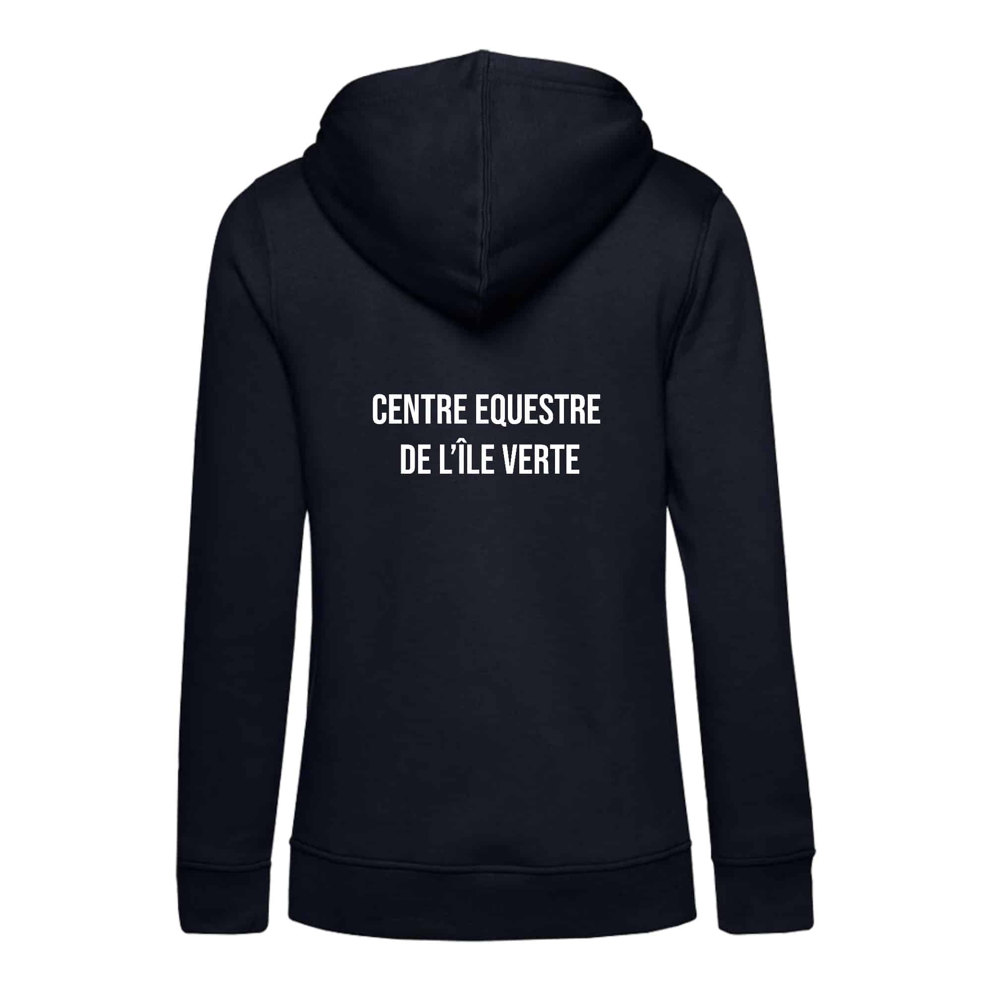 SWEAT A CAPUCHE (femme) – Abridabattue - Navy - BCW34B – Image 3
