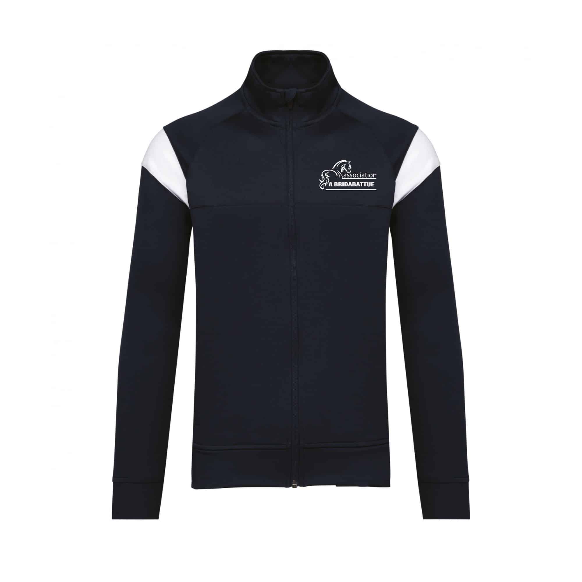Veste de survêtement zippée (enfant) - Abridabattue - Navy - PA391