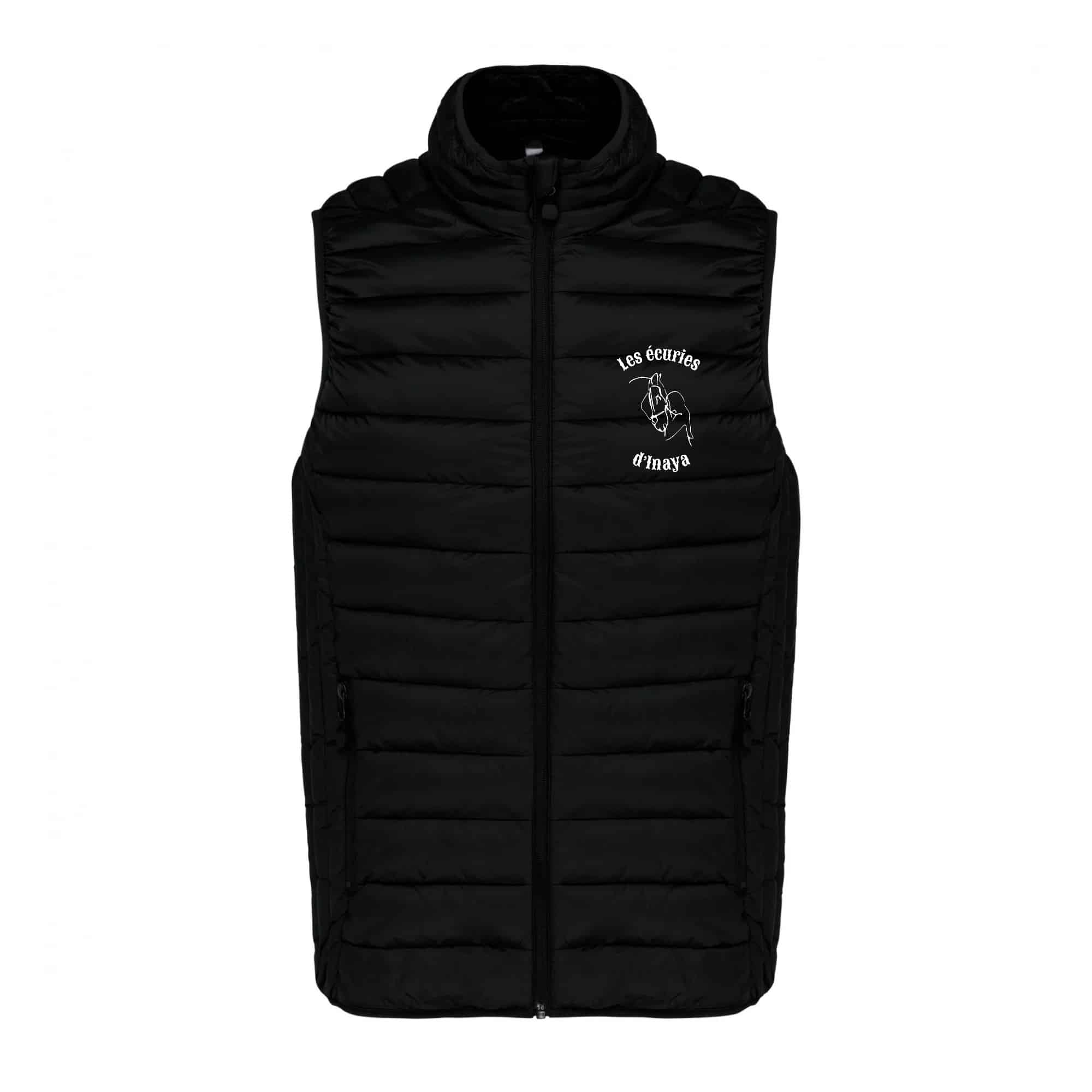 DOUDOUNE SANS MANCHES (enfant) - Les écuries d'Inaya - Noir - K6115