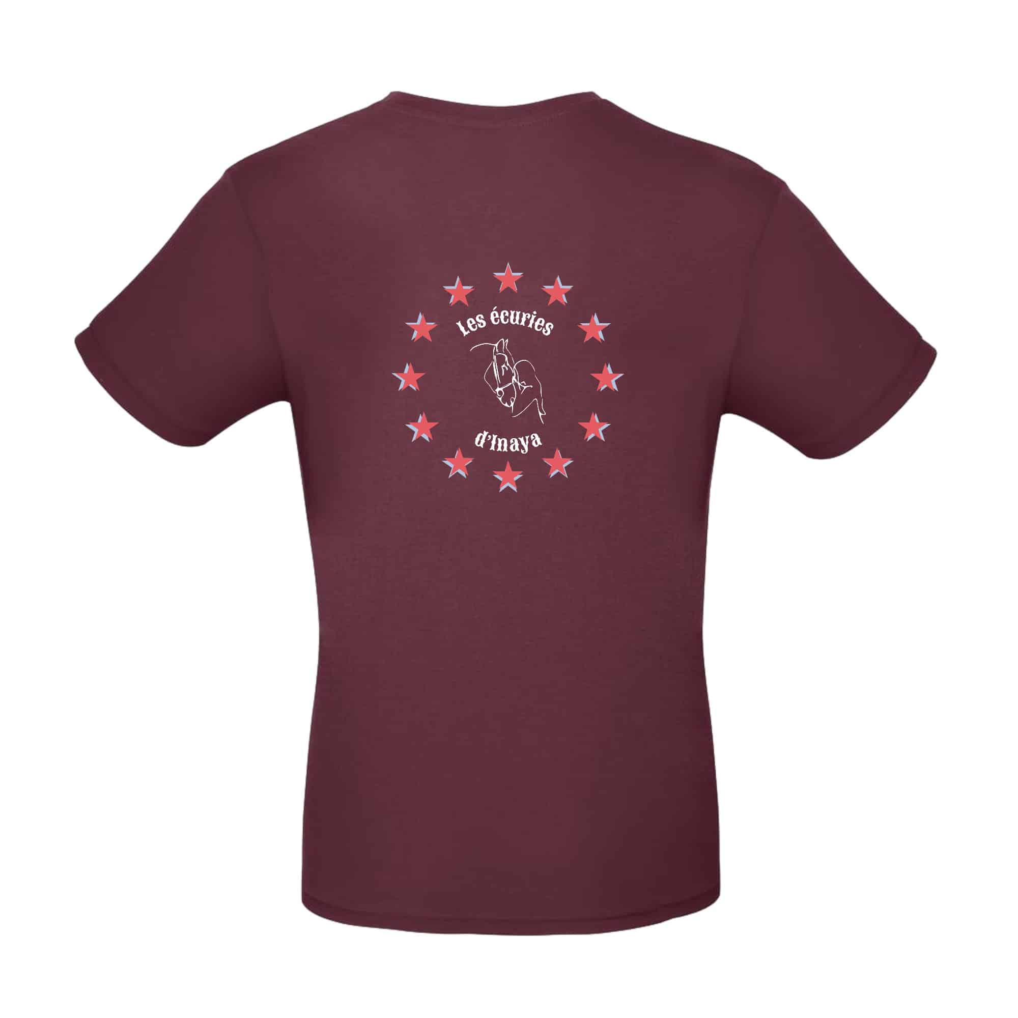 T-SHIRT (homme) - Les écuries d'Inaya - Bordeaux - BC03T – Image 3