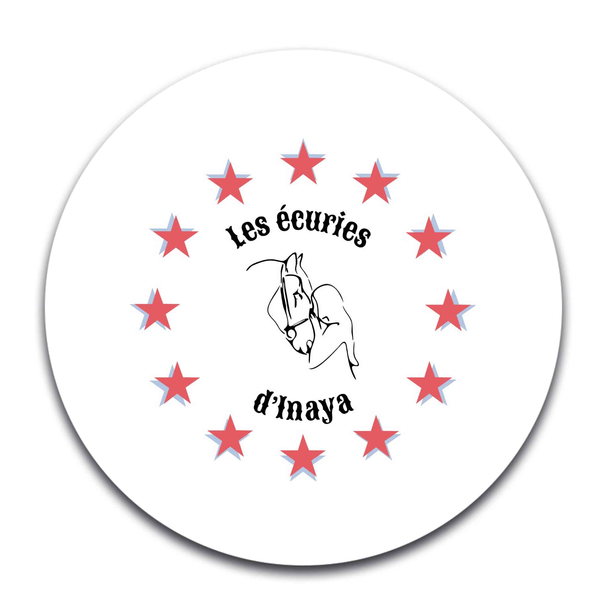 STICKER ROND - Les écuries d'Inaya - STI001