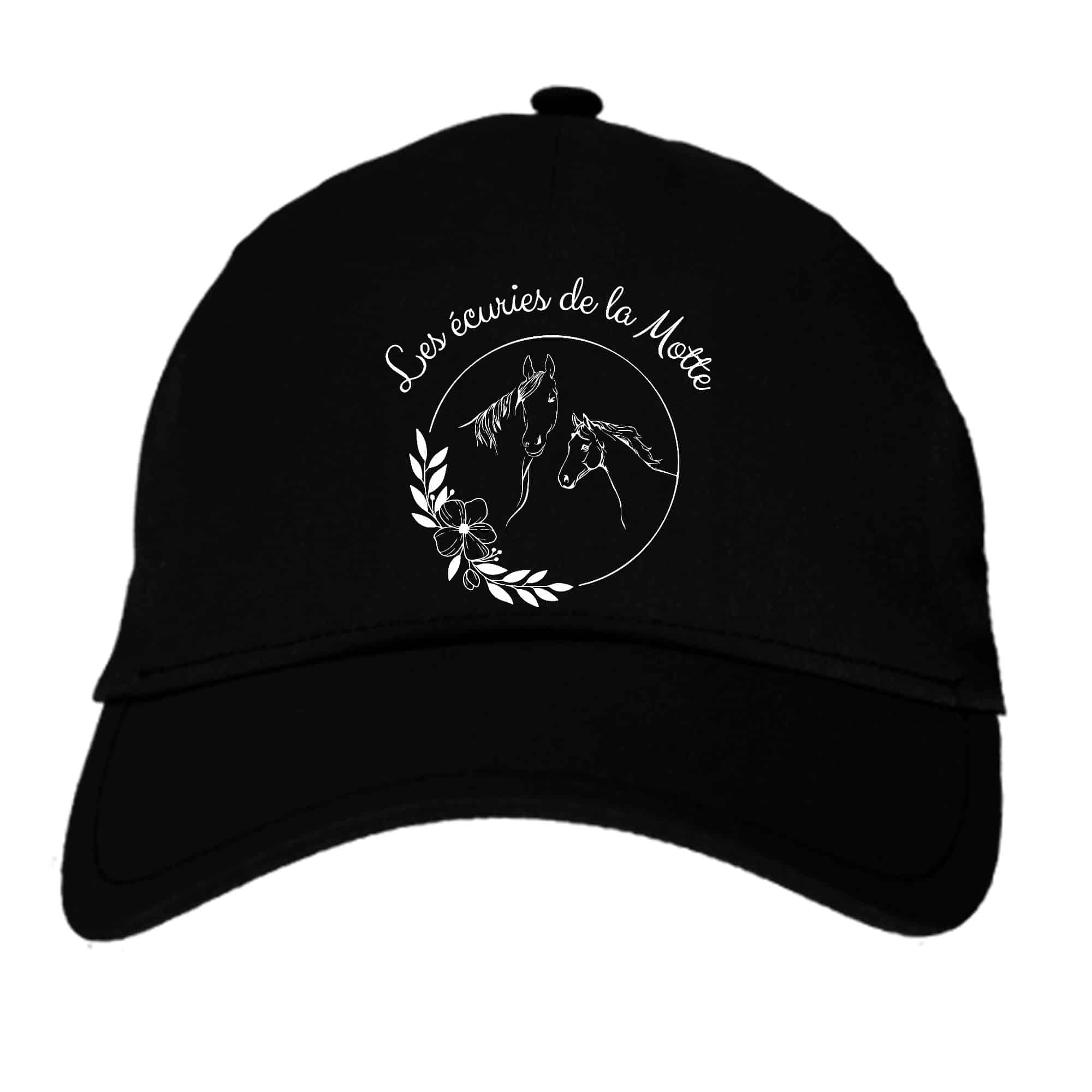 CASQUETTE - Les écuries de la Motte (45) - Noir - BF015