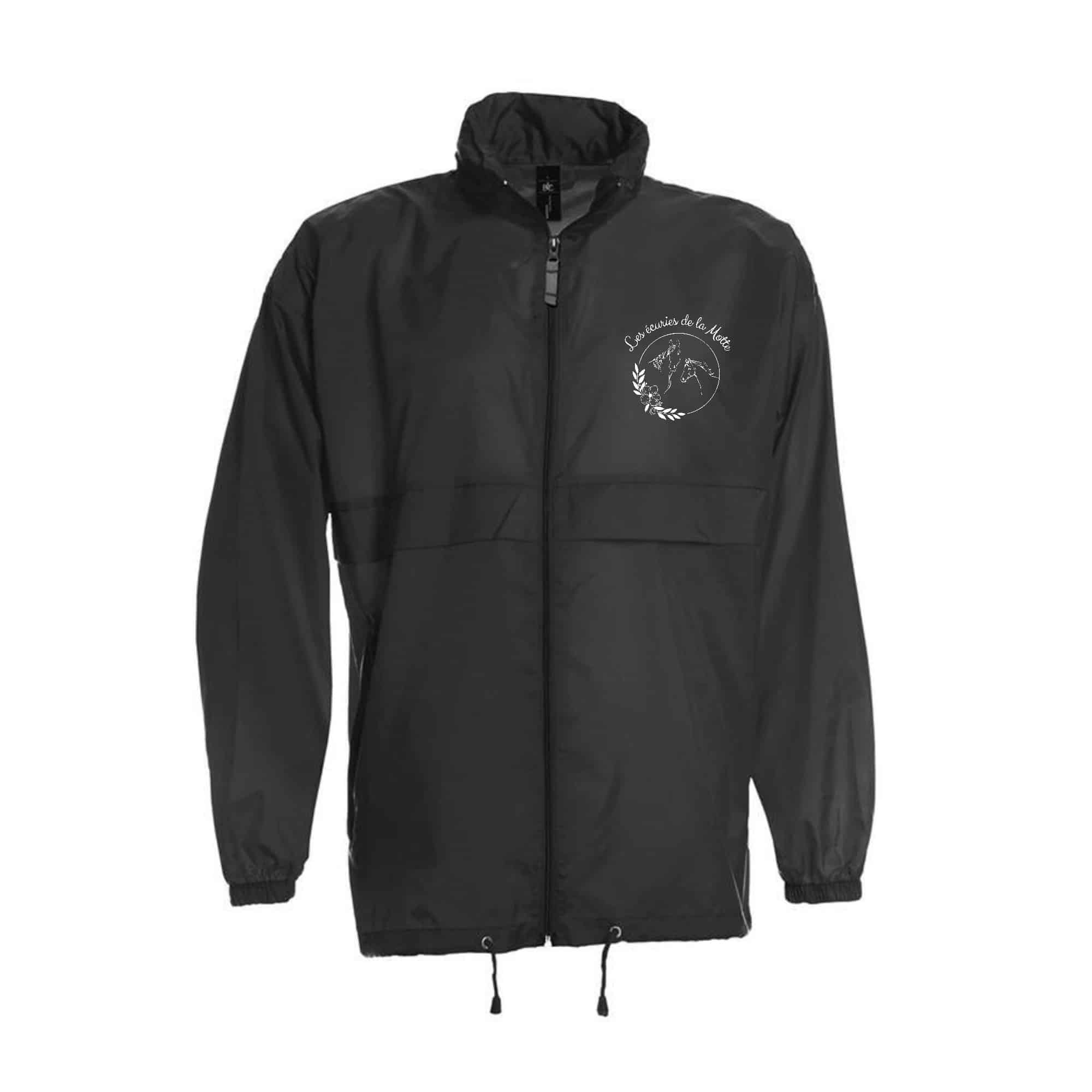 COUPE-VENT (unisexe) - Les écuries de la Motte (45) - Noir - BC630