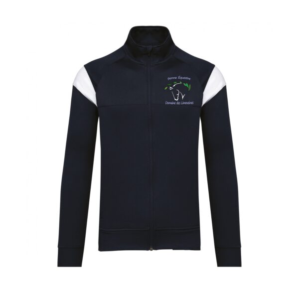 Veste de survêtement zippée (unisexe) - domaine des limousines - Navy - PA390