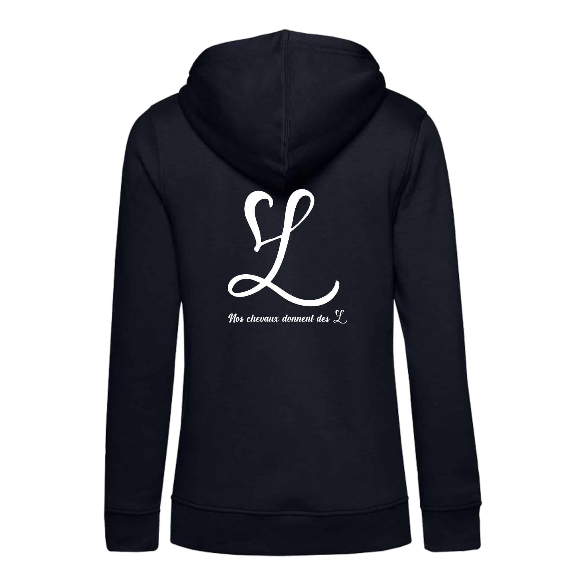 SWEAT A CAPUCHE (femme) – Ecurie Lynella - Navy - BCW34B – Image 3