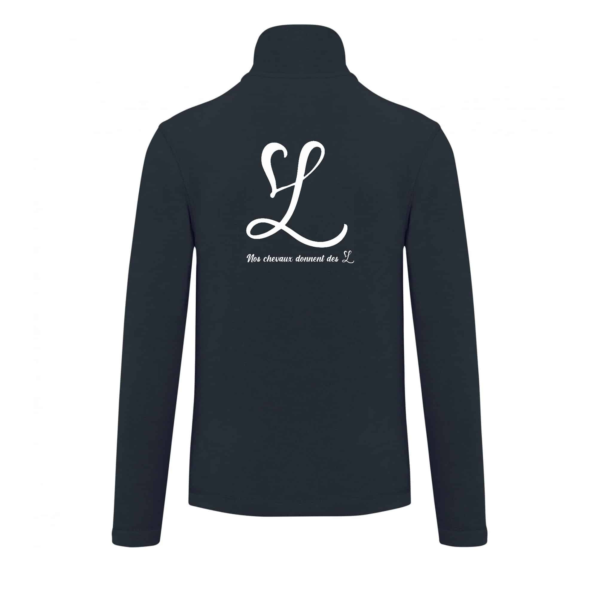 Veste micropolaire zippée (enfant) – Ecurie Lynella - Navy – K920 – Image 3