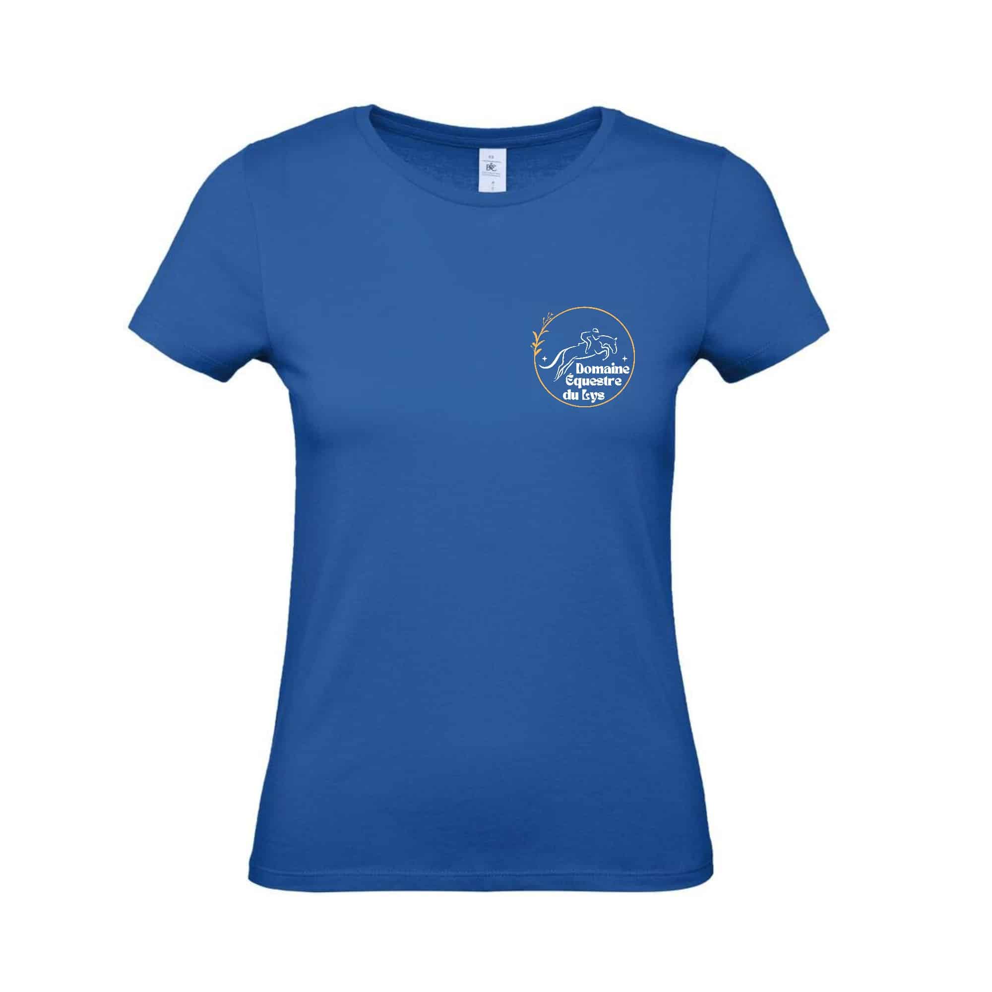 T-SHIRT (femme) - Domaine Équestre du Lys - Bleu roi - BC04T