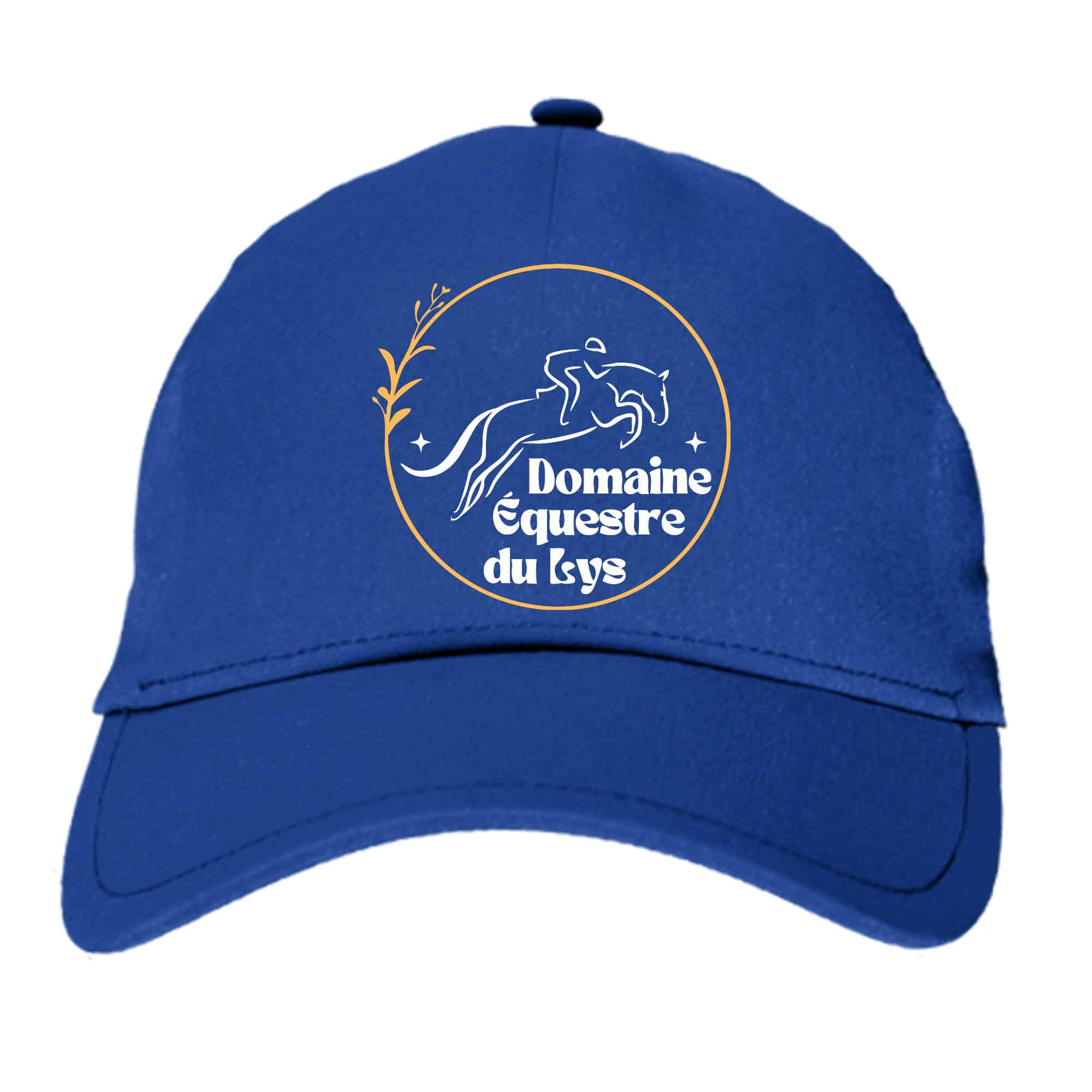 CASQUETTE - Domaine Équestre du Lys - Bleu roi - BF015