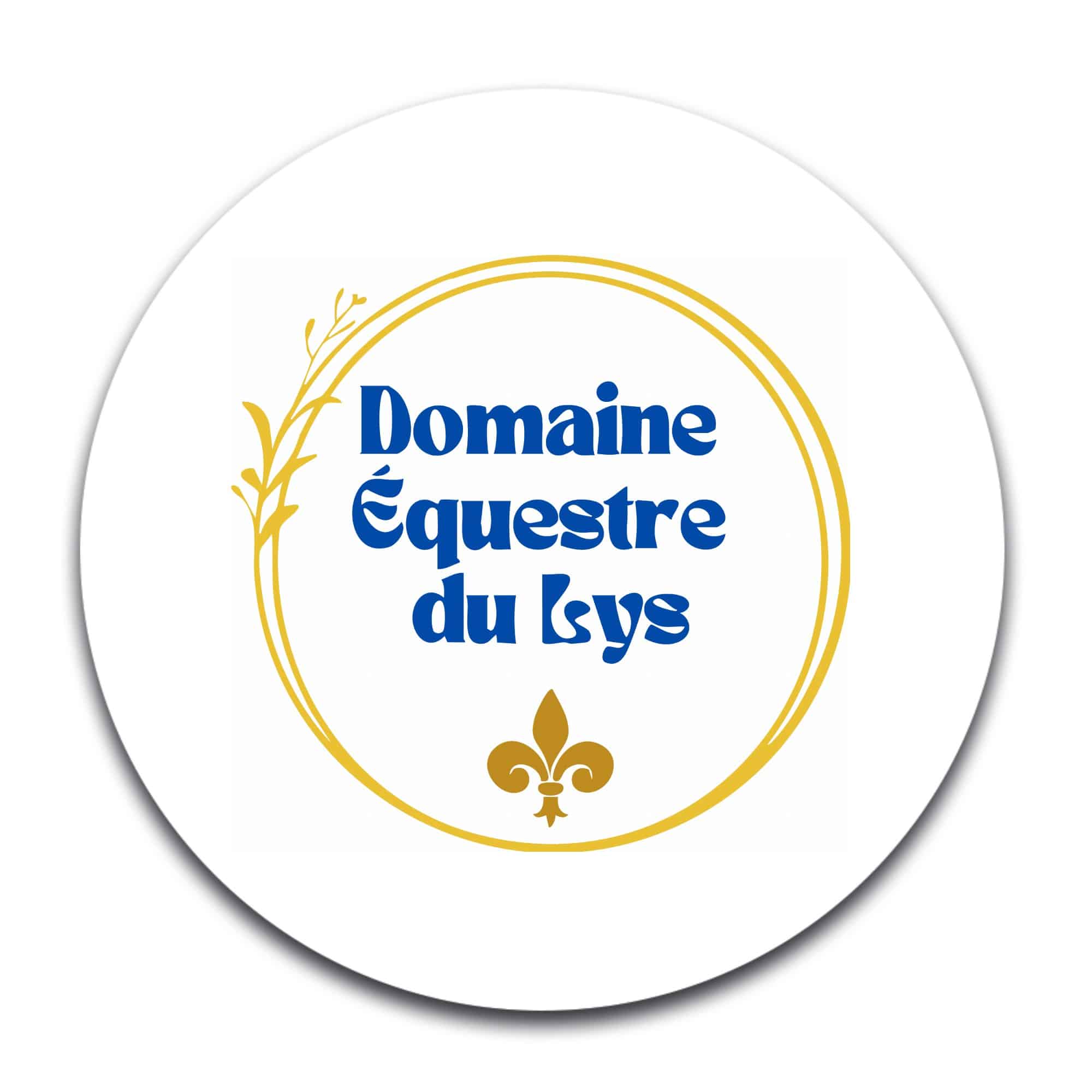 STICKER ROND - Domaine Équestre du Lys - STI001