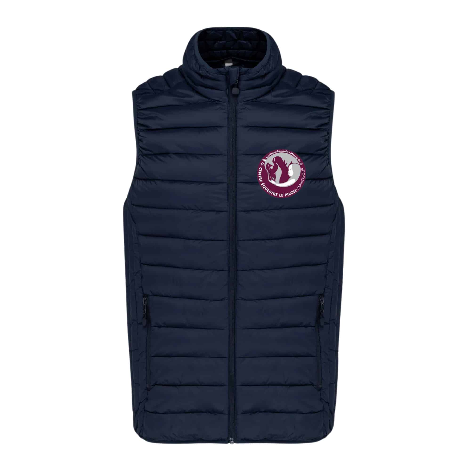 DOUDOUNE SANS MANCHES (femme) - ASSOCIATION DES CAVALIERS MANOSQUINS - Navy - K6114