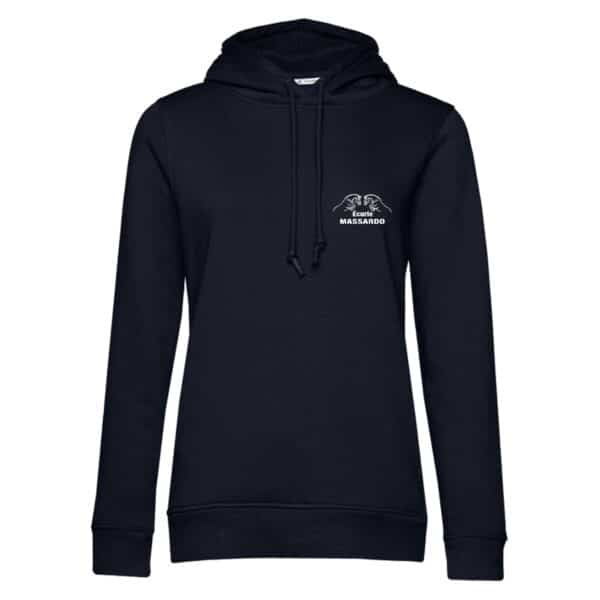 SWEAT A CAPUCHE (femme) – ecurie massardo - Navy - BCW34B