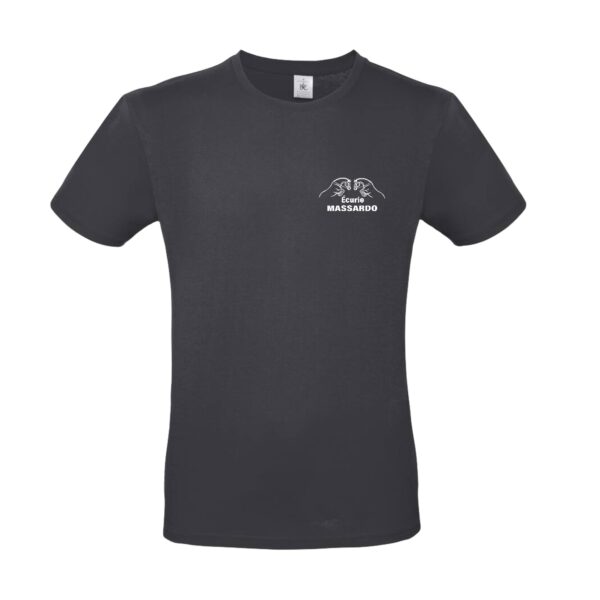 T-SHIRT (homme) - ecurie massardo - Gris Anthracite - BC03T