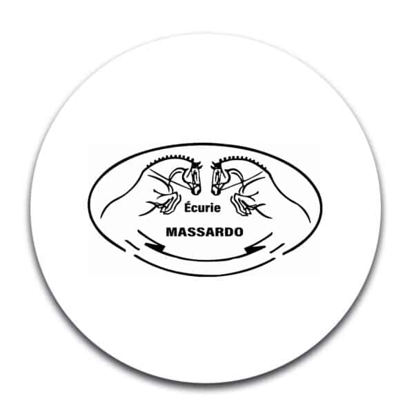 STICKER ROND - ecurie massardo - STI001