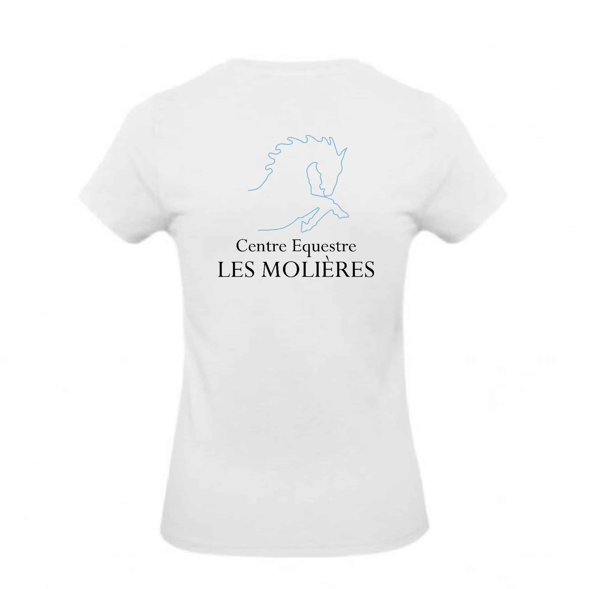 T-SHIRT (femme) - Centre Equestre des Molières - BC04T – Image 3