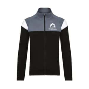 Veste de survêtement zippée (enfant) - les ecuries de la montglonniere - Noir - PA391