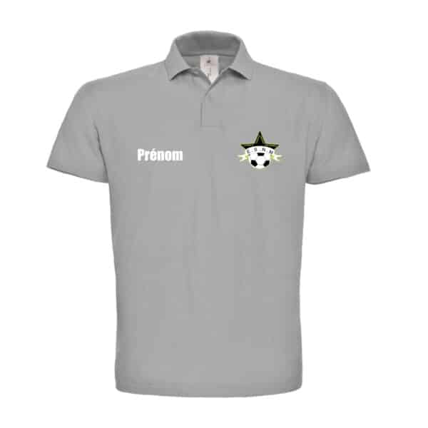 Polo premium (homme) - Etoile Sportive Nouic Mézières - Gris chiné - BCU426