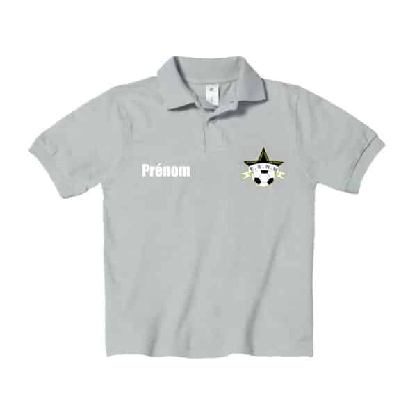 POLO premium (enfant) - Etoile Sportive Nouic Mézières - Gris chiné - K249