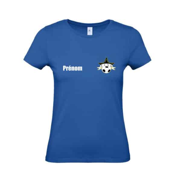 T-Shirt Bio Premium (femme) - Etoile Sportive Nouic Mézières - Bleu roi - BC049